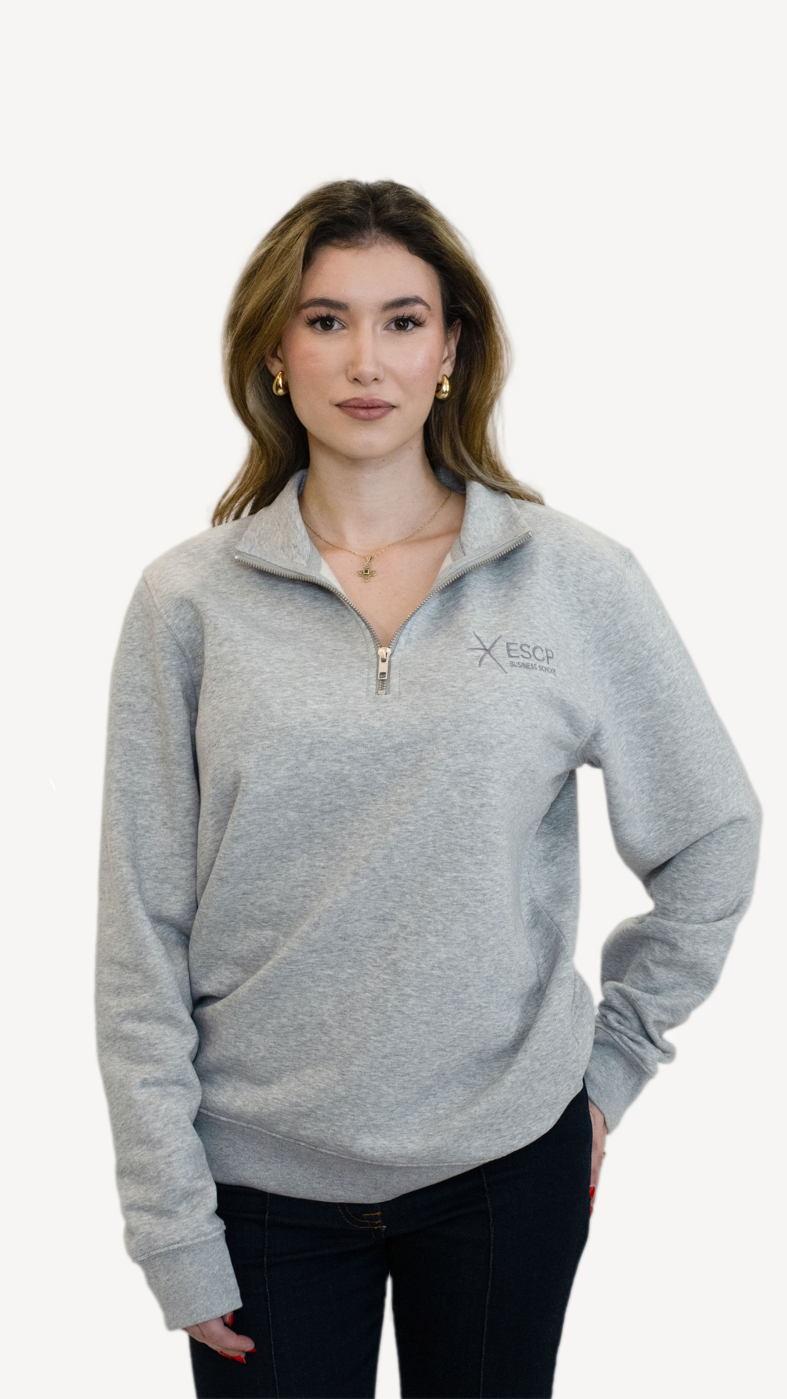 Grey Quarterzip