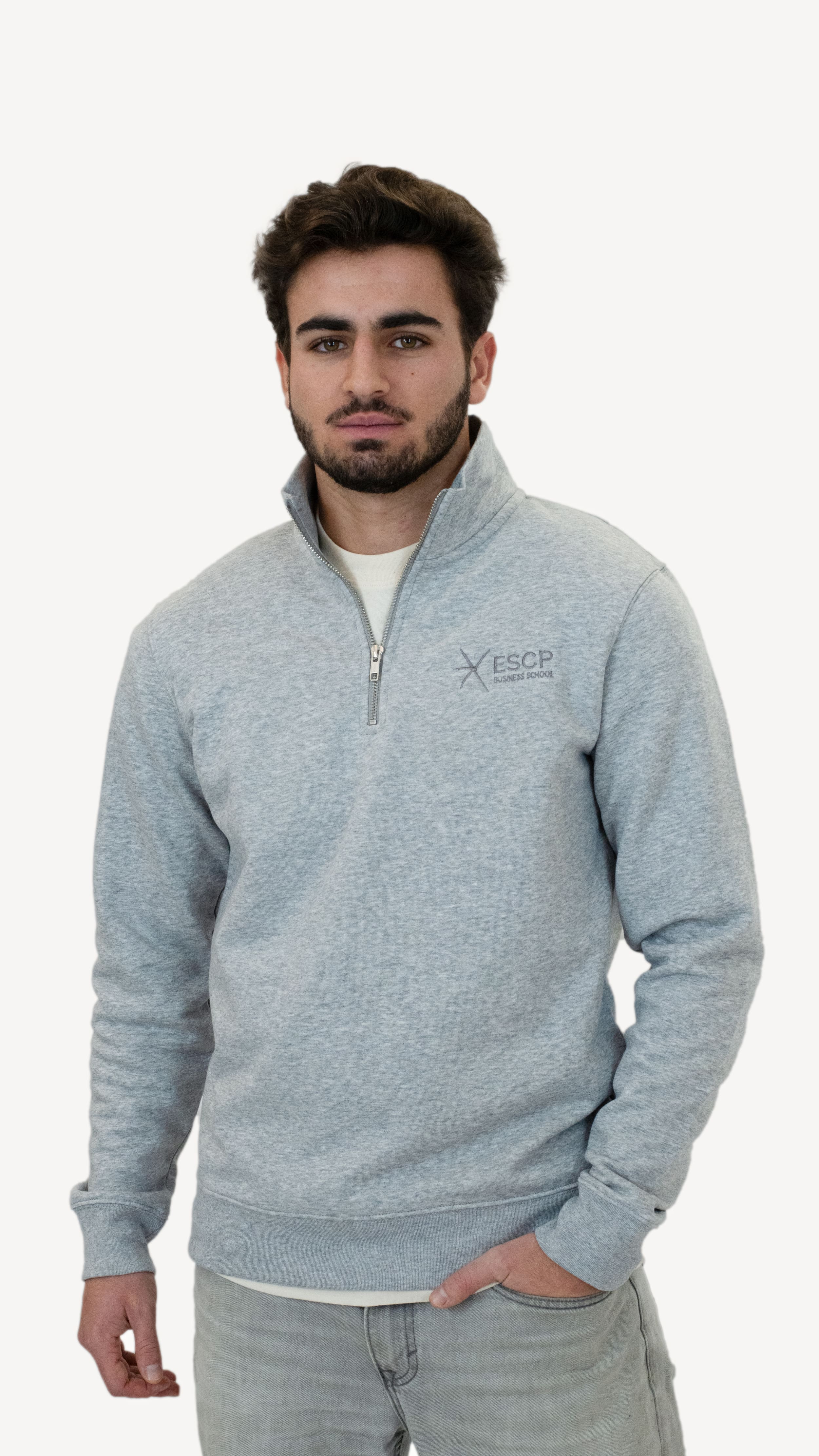 Grey Quarterzip